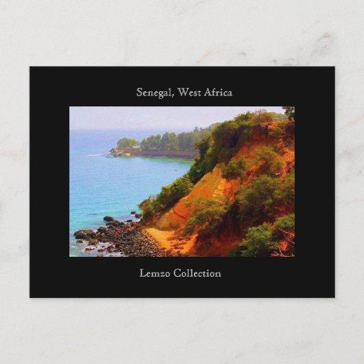 Carte Postale Sénégal, Afrique de l'Ouest Vue océan (Devant)