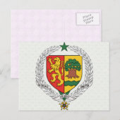 Carte Postale Sénégal Détail des armoiries (Devant / Derrière)