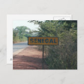 Carte Postale Sénégal, Tafel, Zeichen (Devant / Derrière)