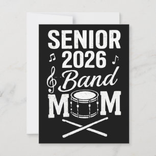 Carte Postale Senior 2026 Band Mom