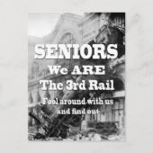 Carte Postale Seniors Nous Sommes Le Troisième Rail (Devant)