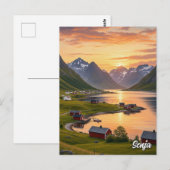 Carte Postale Senja Norvège Voyage (Devant / Derrière)