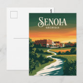 Carte Postale Senoia États-Unis (Devant / Derrière)