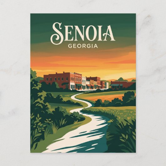 Carte Postale Senoia États-Unis (Devant)
