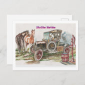 Carte Postale Sens du cheval (Devant / Derrière)