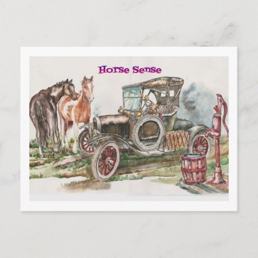 Carte Postale Sens du cheval (Devant)