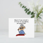 Carte Postale Sens du chocolat (Debout devant)