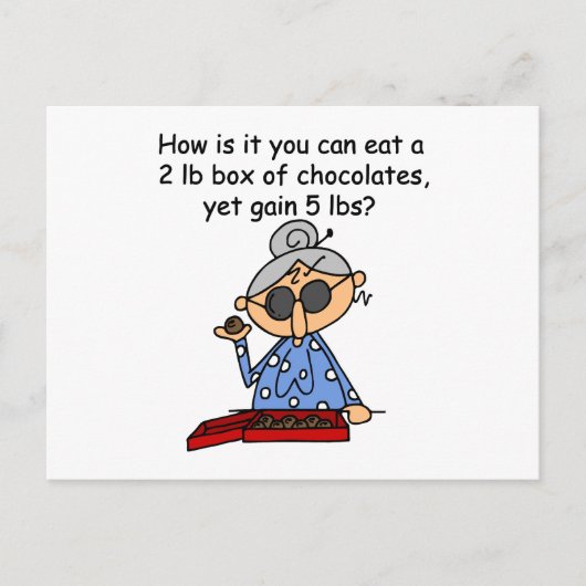 Carte Postale Sens du chocolat (Devant)