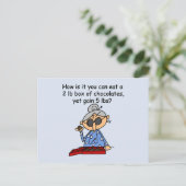 Carte Postale Sens du chocolat (Debout devant)