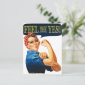 Carte Postale Sens le Oui ! Rosie la riveteuse (Debout devant)