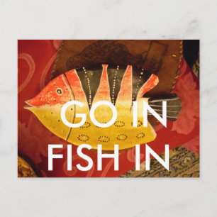 Carte Postale Sensation striée Tigre Barbe Poisson Imprimer