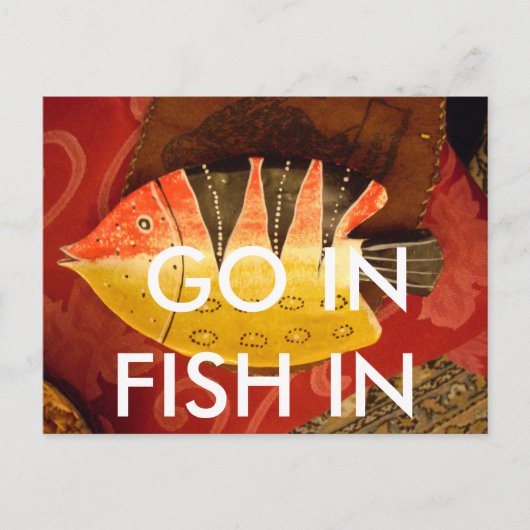 Carte Postale Sensation striée Tigre Barbe Poisson Imprimer (Devant)