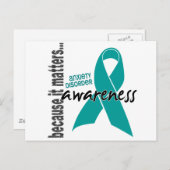 Carte Postale Sensibilisation 1 Trouble d'anxiété (Devant / Derrière)