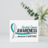 Carte Postale Sensibilisation 2 Cancer du col de l'utérus (Debout devant)