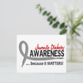 Carte Postale Sensibilisation 2 Diabète juvénile (Debout devant)