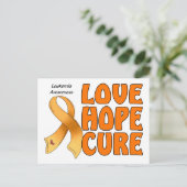 Carte Postale Sensibilisation à la leucémie (Debout devant)