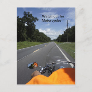 Carte Postale Sensibilisation à la moto