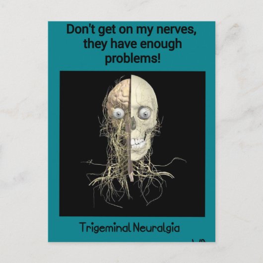 Carte Postale Sensibilisation à la neuralgie trigeminale (Devant)