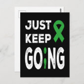 Carte Postale Sensibilisation à la santé mentale Continuer (Devant / Derrière)