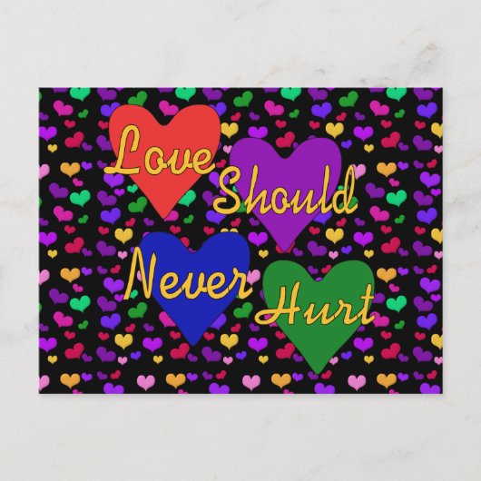 Carte Postale Sensibilisation à la violence domestique (Devant)