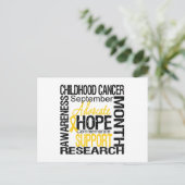 Carte Postale SENSIBILISATION À L'ENFANCE Cancer Mois HOMMAGE (Debout devant)