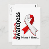 Carte Postale Sensibilisation au cancer de la bouche 5 (Devant / Derrière)