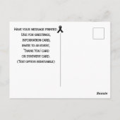 Carte Postale Sensibilisation au cancer de la peau (Dos)