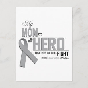Carte Postale Sensibilisation au cancer du cerveau : maman