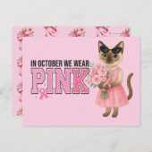 Carte Postale Sensibilisation au cancer du sein en octobre nous (Devant / Derrière)