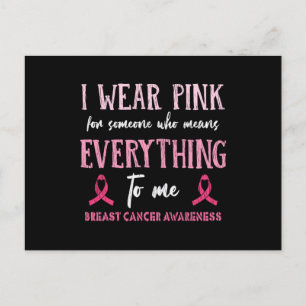 Carte Postale Sensibilisation au cancer du sein, famille, amis,