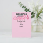 Carte Postale Sensibilisation au cancer du sein, Save the Date P (Debout devant)