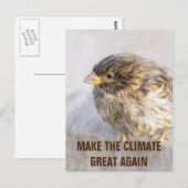 Carte Postale Sensibilisation au changement climatique (Devant / Derrière)