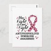 Carte Postale Sensibilisation au syndrome antiphospholipidique (Devant / Derrière)