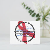 Carte postale Sensibilisation aux accidents vascul (Debout devant)