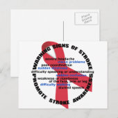 Carte postale Sensibilisation aux accidents vascul (Devant / Derrière)