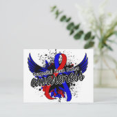 Carte Postale Sensibilisation aux déficiences cardiaques congéni (Debout devant)