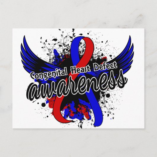 Carte Postale Sensibilisation aux déficiences cardiaques congéni (Devant)