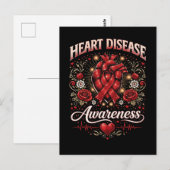 Carte Postale Sensibilisation aux maladies cardiaques (Devant / Derrière)