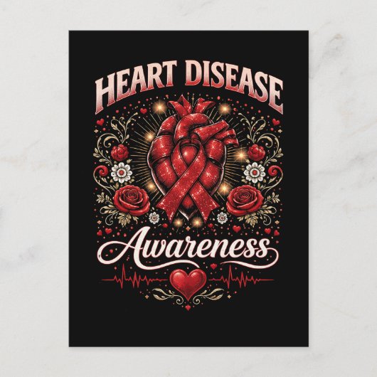 Carte Postale Sensibilisation aux maladies cardiaques (Devant)