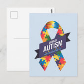 Carte Postale Sensibilisation sur l'autisme (Devant / Derrière)