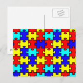 Carte Postale Sensibilisation sur l'autisme (Devant / Derrière)