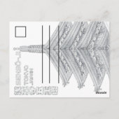 Carte Postale sensoji temple tokyo postcard - japan postcard (Dos)
