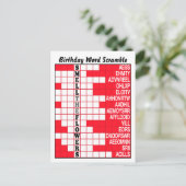 Carte Postale Sentez le mot Fleurs (Debout devant)