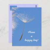 Carte Postale Sentez libre - Flying Dandelion seed (Devant / Derrière)