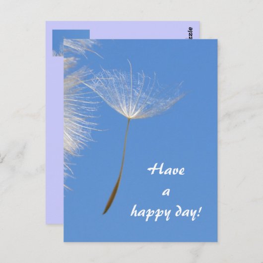 Carte Postale Sentez libre - Flying Dandelion seed (Devant / Derrière)