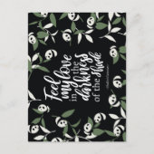 Carte Postale Sentez mon amour dans l'obscurité de l'ombre Noir (Devant)