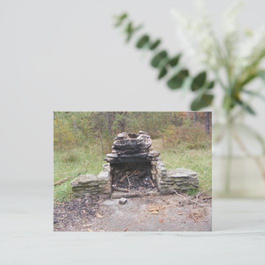 Carte Postale sentier appalachien chute pennsylvanie camp (Debout devant)