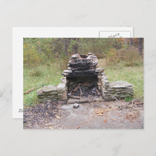 Carte Postale sentier appalachien chute pennsylvanie camp (Devant / Derrière)
