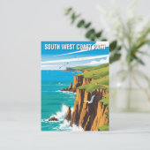 Carte Postale Sentier côtier du Sud-Ouest de l'Angleterre (Debout devant)