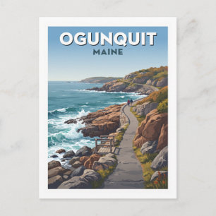 Carte Postale Sentier côtier Marginal Way Ogunquit Maine